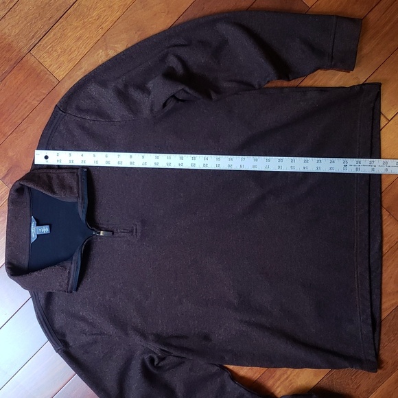 Van Heusen Flex Men's Large 1/4 zip casual dress sweater, sweatshirt. - Picture 5 of 12